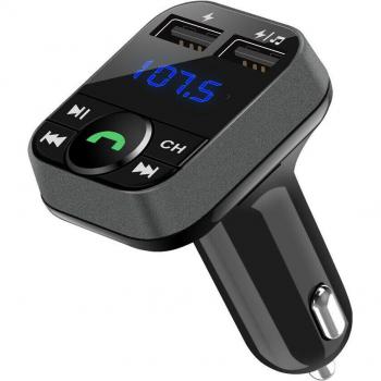 Chargeur de voiture noir pour iPhone et Samsung