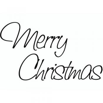 Heyda Stempel Motiv 'Merry Christmas' 7x4,2cm