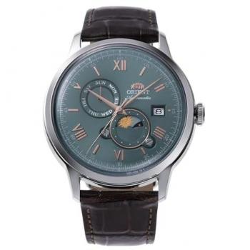 Orient Bambino Sun & Moon Green Dial Automatic Watch