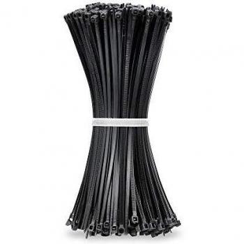 Beshine 200 mm x 3,6 mm Kabelbinder – UV‑Beständiges Nylon – 500 Stück – Schwarze Variante
