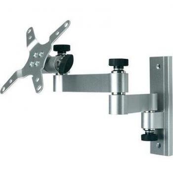 Flexi‑Mount Monitor‑Halterung 33/76 cm – Edelstahl‑Silber
