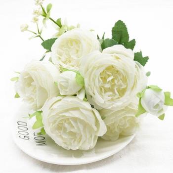 Faux Peony Bouquet