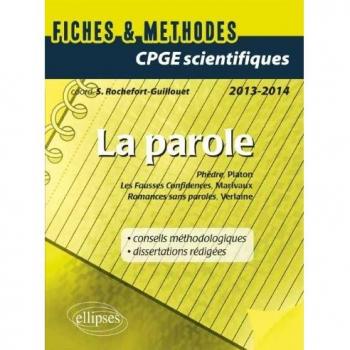 Epreuve français et philosophie CPGE scientifique : La Parole (Phèdre, Platon