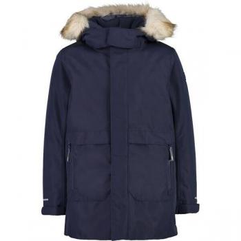 B‑PARKA 31K1614: Baby Hooded Coat, Black/Blue