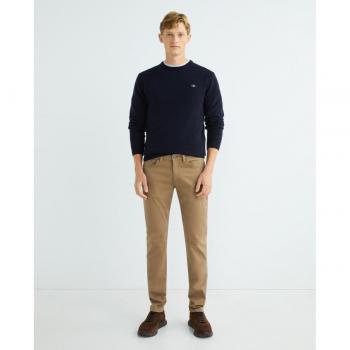 Gant Herren Rundhals Pullover aus Superfeiner Lambswolle