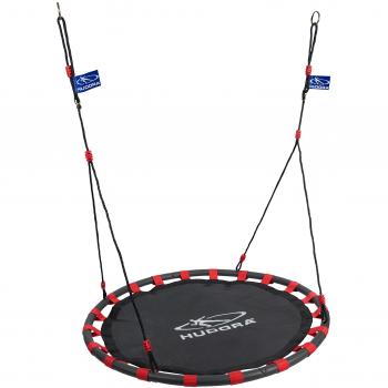 Panier Balançoire Aluminium Hudora 120 cm Noir/Rouge