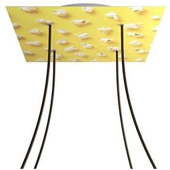 Kroq404f203 Rosette Carrée Rose Pop-corn XXL