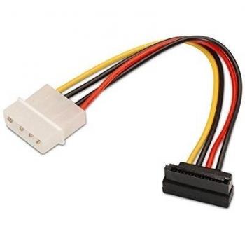 Cable Molex/SATA Alimentación Acodado 0,16M