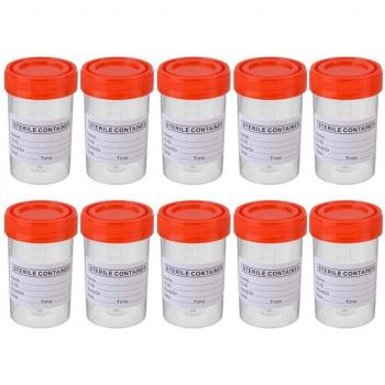 10pcs Sterile Sample Bottles for Urine Collection 60ML
