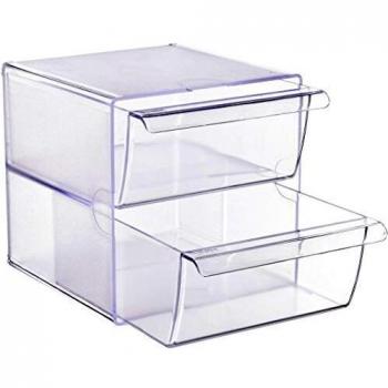 2‑Drawer ArchiCube Filing Unit – Clear