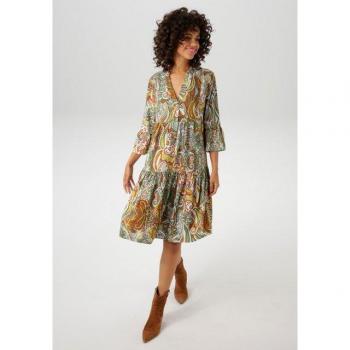Aniston Damen-Tunik – 100 % Viskose, farbharmonisches Paisley‑Design – Gr. N-Gr