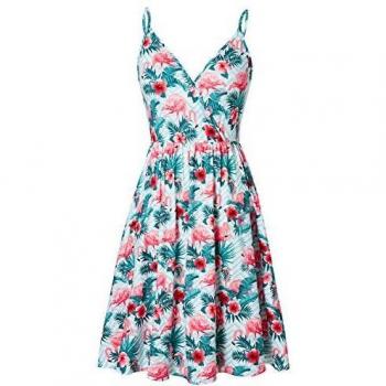 Flared Flamingo Sundress Midi