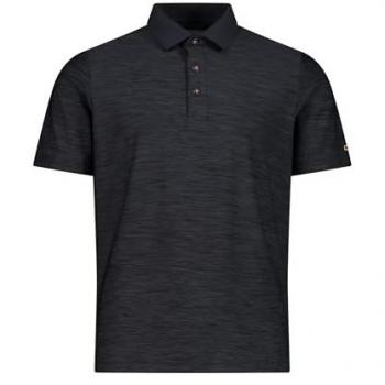 Polo de Manga Corta Antracite Melange 2XL