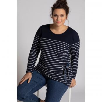 Felpa Donna Cotone Righe Marinare Blu 64/66 Ulla Popken