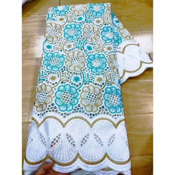 Circular Pattern Cotton Lace Material