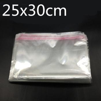 100 Pcs Transparent Sealable Plastic Bags 25*30cm