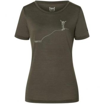 Super Natural Donne Maglia funzionale Tè Della Felicità W Summit Blu L