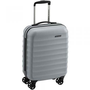 American Tourister Palm Valley Spinner 55/20 Maleta de viaje, 40 cm, 32 L, Plateado