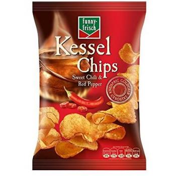 Funny-frisch Kessel Chips Sweet Chili und Red Pepper, 120 g
