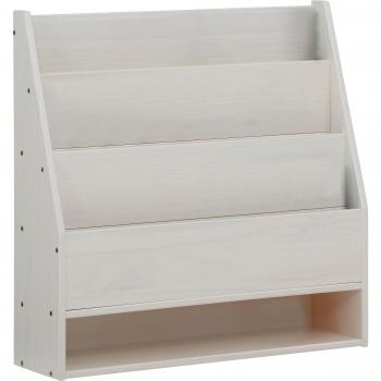 Bibliothèque Murale Loft24 en Pin Blanc 70x70x20cm