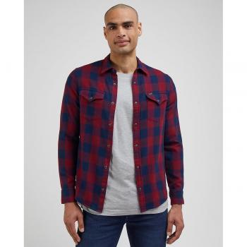 Camisa de hombre Lee clásica de cuadros rojos