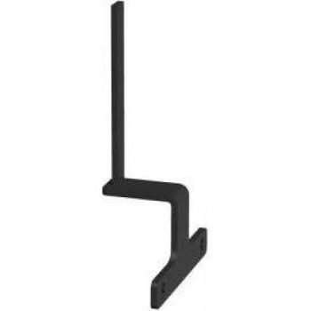 Dams black screen bracket for ends of back to back desks