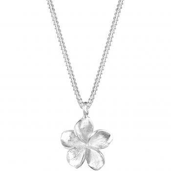 Frangipani-Blumen-Charme für Damen – Elli 925‑Silberkette