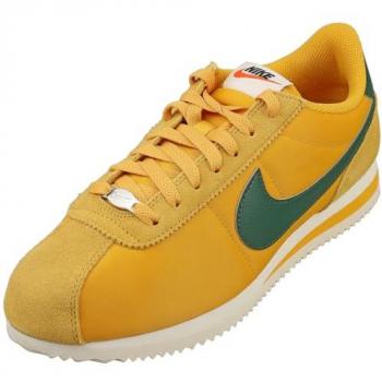 Nike Cortez Baskets Femme Jaunes 37.5 Malla/Synthétique