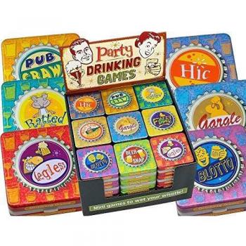 Cheatwell Drinking Game Tin Blotty After Dinner Adult Fun Party Games New