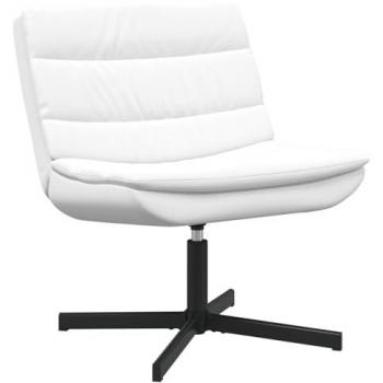 VidaXL Rotierender Sessel Relaxsessel weiß 63 cm