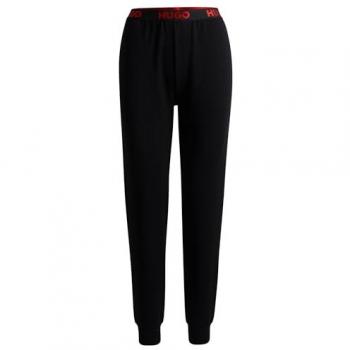 Pantalones HUGO Mujer Logo Deportivo Negro