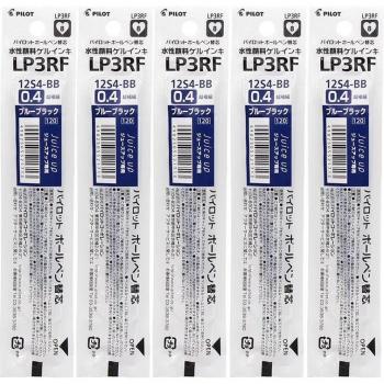 Recharges de gel pour stylo PILOT LP3RF12S4, 0,4 mm, noir, bleu, rouge (5 pièces)