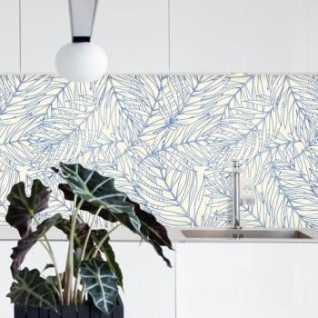 Feuilles de Couvercle Tropicales 300×50 cm – Crédence