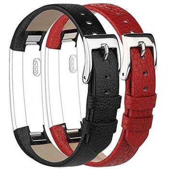 Tobfit Black & Red Replacement Band for Fitbit Alta and Alta HR