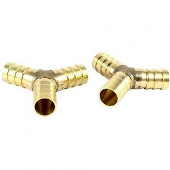 Raccords Y 12 mm 3 Voies – Pack 2 – Fixation Dorée