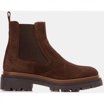 Botines Chelsea de mujer Farrutx en velour marrón