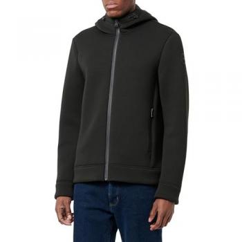 Geox Felpa + Maglione Uomo, Traspirante, Nero XL