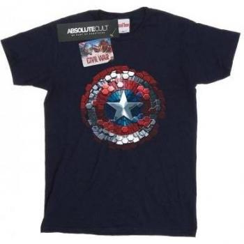 Marvel Girls Captain America Civil War Hex Shield T-Shirt