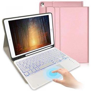Lachesis Rose Touchpad Keyboard Case for New iPad 10.2