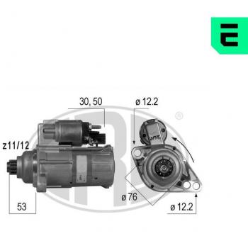 ERA 220534A Démarreur Compatible avec Volkswagen Golf VI, Transporter V