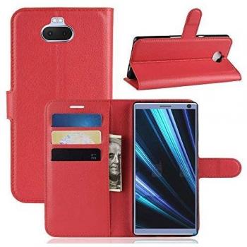Sony Xperia 10 Pocket Wallet + Protective Cover – White, Red