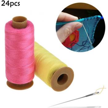 24pcs Set of Colorful Sewing Thread for Machine Use