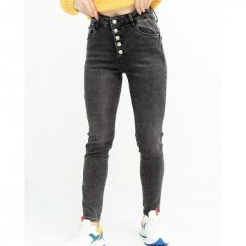 Pantaloncini skinny con bottoni ISSA Plus 26 azzurro profondo