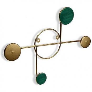 Manteau Mural Acier Cercle à Quatre Patères