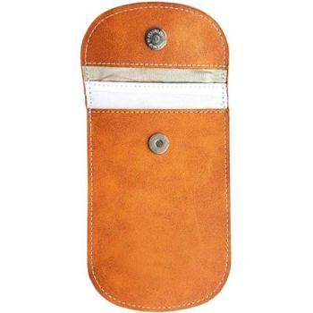Leather Car Key Signal Blocker Pouch