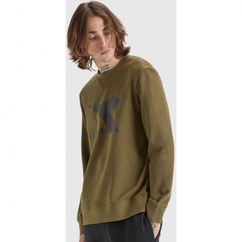 Sudadera Diadora Crew Chromia en Verde Kaki