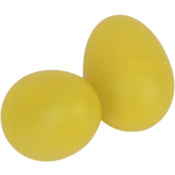 Oeufs de percussion en plastique – paire maracas jaunes
