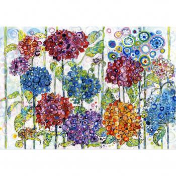 Sally Rich Kids Puzzle 100 Teile – Sommergarten mit Hydrangeen