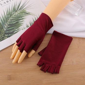 Thin Fingerless Driving Gloves for Women