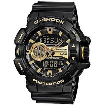 Casio Multi-Zifferblatt-Herren-Uhr GA‑400GB‑1A9ER – Digital, Harzarmband
